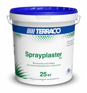 Шпаклевка финишная Terraco Sprayplaster FC, 25кг