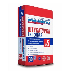 Штукатурка гипсовая РусГипс 5, 30 кг