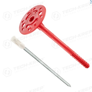 Дюбель-гвоздь гриб. с мет. серд. IZL-T 10/140 (1000 шт) ТЕРМО Tech-Krep