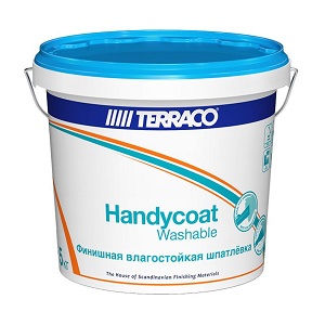 Шпаклевка готовая влагостойкая Terraco Handycoat Washable, 1,5кг
