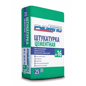 Штукатурка цементная РусГипс 16, 25 кг