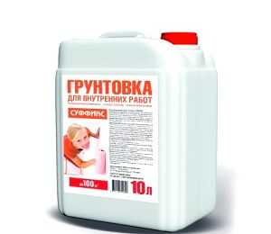 Грунт для внутренних работ Суффикс, 10 л