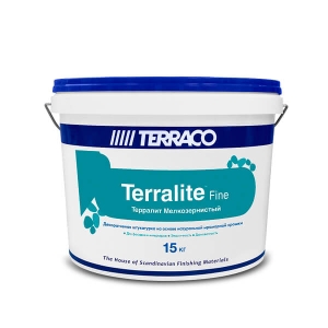 Штукатурка декоративная Terraco Terralite Fine мраморная крошка 15 кг