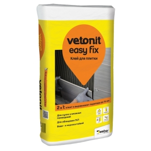 Клей для плитки Vetonit Easy Fix 25 кг Клей для плитки Vetonit Easy Fix 25 кг
