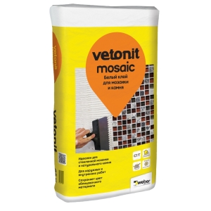 Клей Vetonit MOSAIC белый 25кг Клей Vetonit MOSAIC белый 25кг