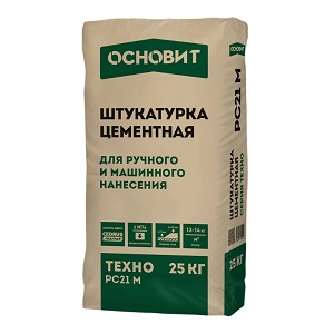 Штукатурка цементная Основит Техно PC21 M, 25 кг
