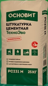 Штукатурка ОСНОВИТ ТехноЭво PC231 M (25 кг) Н