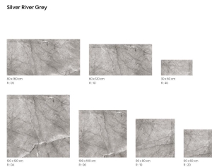 Керамогранит SILVER RIVER GREY POL   600*1200*8,5 мм