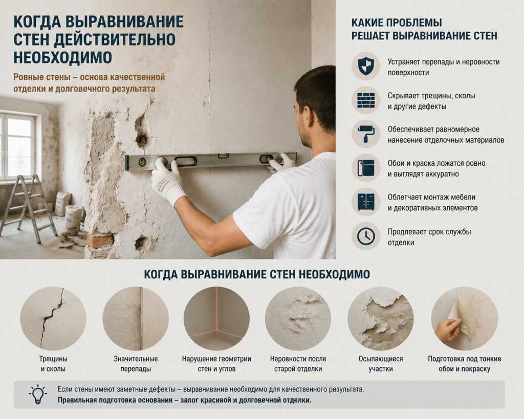 Когда выравнивание стен действительно необходимо и какие проблемы оно решает.jpg
