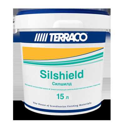 Краска фасадная силиконовая Terraco Silshield белая 15 л