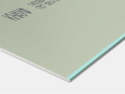 Гипсокартонный лист влагостойкий Knauf (ГКЛВ) ПЛУК 2500x1200х12,5 мм